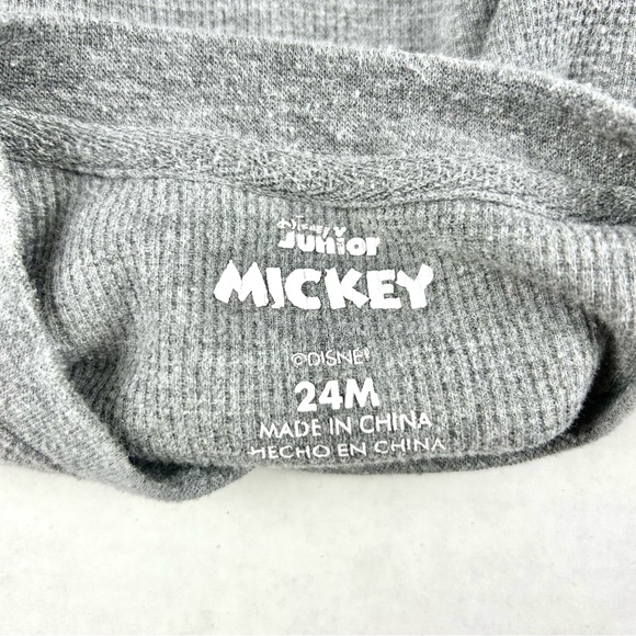 Mickey Mouse Disney 2 Piece Waffle Knit Top and Jogger Pant Set - Picture 5 of 13